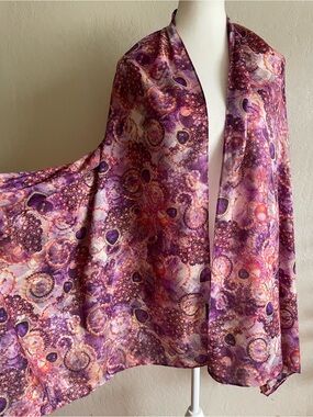 Two sides colorful jeweled wrap